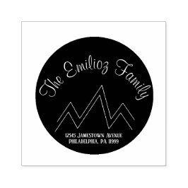 Mit Monogramm Anschrift des Gebirgskreises Gummistempel