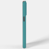 Mit Monogramm Aquamarin Case-Mate iPhone Hülle (Rückseite / Rechts)