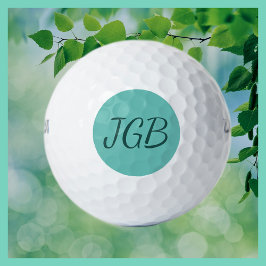 Mit Monogramm Aquamarin oder wählen Sie Ihren Farb Golfball