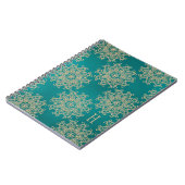 Mit Monogramm aquamarine und Notizblock (Linke Seite)