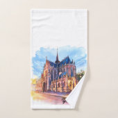 Mit Monogramm Aquarellbilder für Reisende Badhandtuch Set (Handtuch)