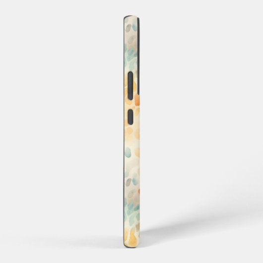 Mit Monogramm Aquarellblau Samsung Galaxy Hülle (Rechte Seite)