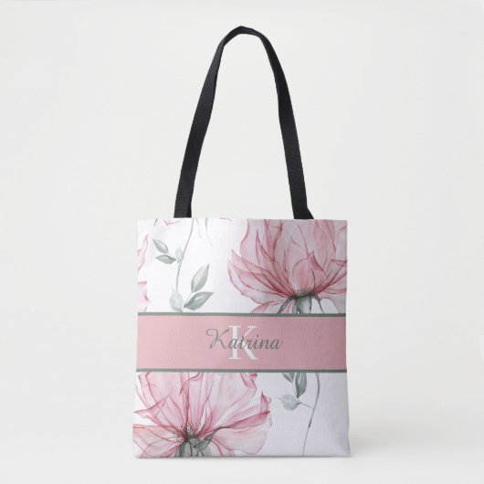 Mit Monogramm Aquarelltasche Tasche (Vorderseite)
