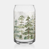 Mit Monogramm Aquarellwald Dosenglas (Rückseite)