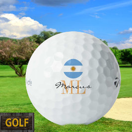 Mit Monogramm Argentiniens Flagge & Argentiniens G Golfball