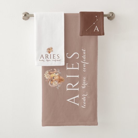 Mit Monogramm Aries Handtuch Set (Insitu)
