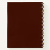 Mit Monogramm Art Sketchbook Notebook-Geschenk Notizblock (Rückseite)