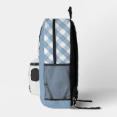 Mit Monogramm Ash Blue Niedlich Panda Kinder Bedruckter Rucksack (Rechts)