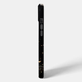 Mit Monogramm ästhetischer Glitzer Case-Mate iPhone Hülle (Rückseite / Links)