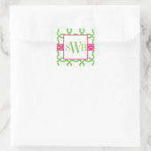 Mit Monogramm Aufkleber für Gitter und Körner (Tasche)