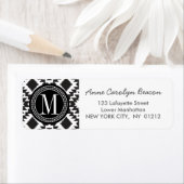 Mit Monogramm Aztekastenstudial mit schwarzem und (Insitu)