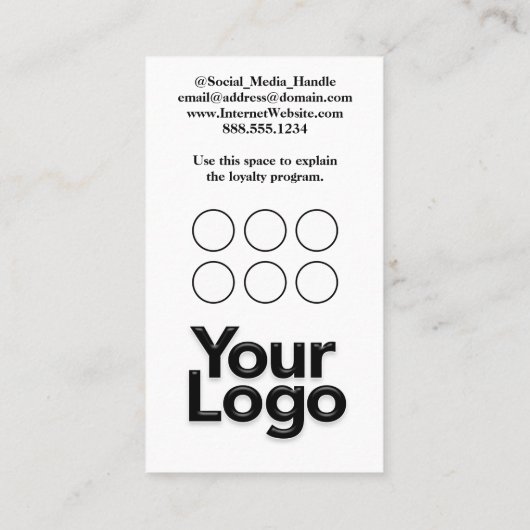 Mit Monogramm B Floral Black and White Company Log Visitenkarte (Rückseite)