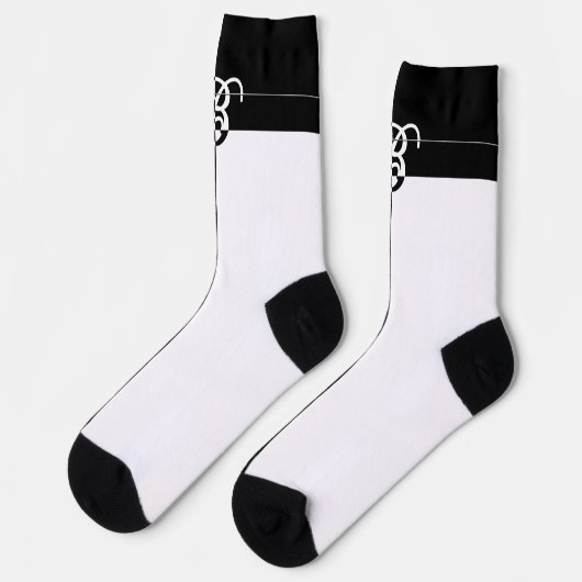 MIT MONOGRAMM B SOCKEN (Linkes Detail)