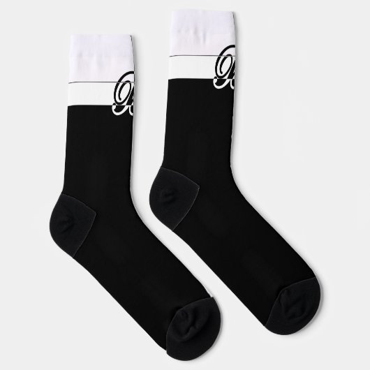 MIT MONOGRAMM B SOCKEN (Rechts)