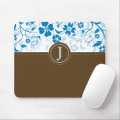 Mit Monogramm Baby Blue Mousepad (Mit Mouse)