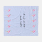 Mit Monogramm Babydecke Fleecedecke (Vorderseite (Horizontal))