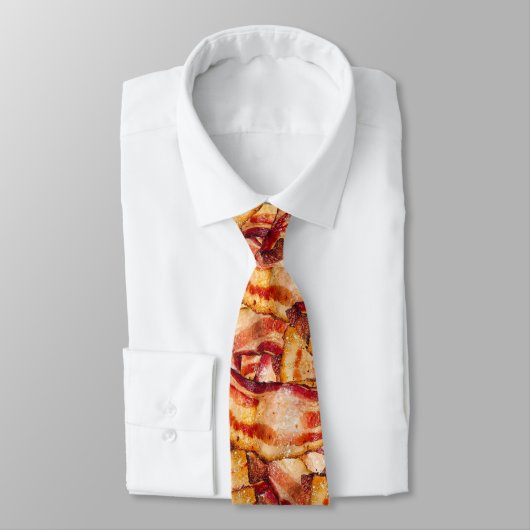 Mit Monogramm Bacon Muster Funny Gag Geschenk Krawatte (Gebunden)