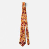 Mit Monogramm Bacon Muster Funny Gag Geschenk Krawatte (Vorderseite)