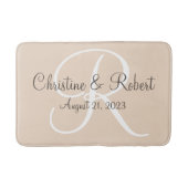 Mit Monogramm Bademantel Badematte (Vorderseite)