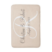 Mit Monogramm Bademantel Badematte (Vorderseite Vertikal)