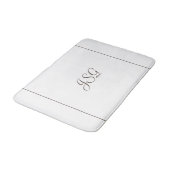 Mit Monogramm Bademantel Badematte (Schrägansicht)