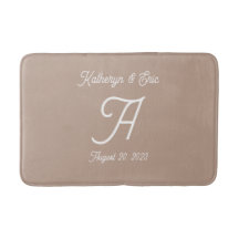 Mit Monogramm Badematte