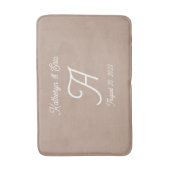 Mit Monogramm Badematte (Vorderseite Vertikal)