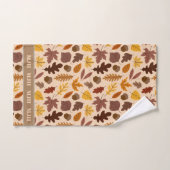 Mit Monogramm Badetuch-Set - Herbstblätter Badhandtuch Set (Handtuch)