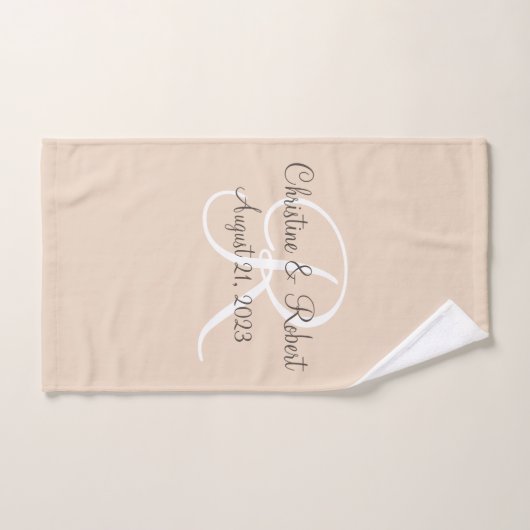 Mit Monogramm Badetücher Set (Handtuch)