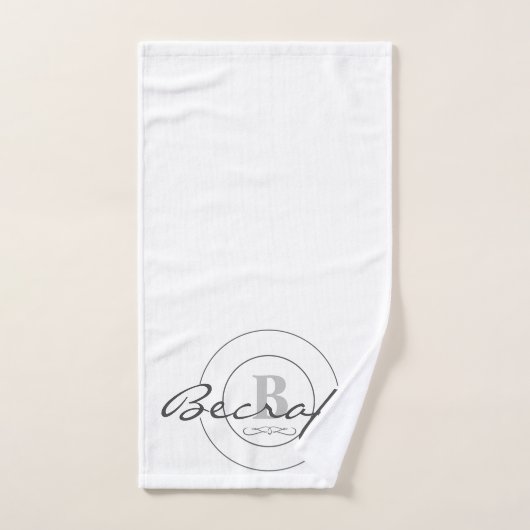 Mit Monogramm Badezimmer-Tuch-Set Badhandtuch Set (Handtuch)