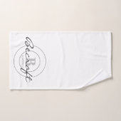 Mit Monogramm Badezimmer-Tuch-Set Badhandtuch Set (Handtuch)