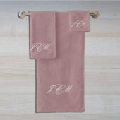 Mit Monogramm Badhandtuch Set