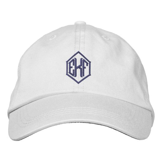 Mit Monogramm Baseballhut Bestickte Baseballkappe (Vorderseite)