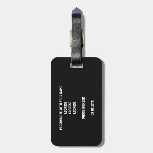 mit Monogramm Basketball Gepäckanhänger (Rückseite vertikal)