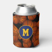 Mit Monogramm Basketballsportarten Dosenkühler (Kanne Vorderseite)