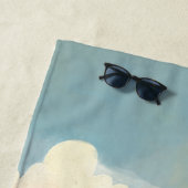 Mit Monogramm Beach Vibes Summer Glamour Girl Strandtuch (Beispiel)