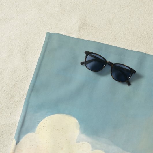 Mit Monogramm Beach Vibes Summer Glamour Girl Strandtuch (Beispiel)