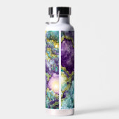 Mit Monogramm Beautiful Amethyst Crystal Geode Trinkflasche (Rechts)