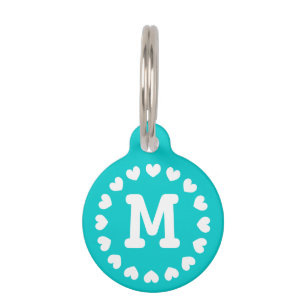 mit Monogramm Begleiter mit Herz für Hunde und Ka Tiermarke