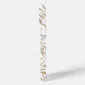 Mit Monogramm Beige Case-Mate iPhone Hülle (Rückseite / Links)