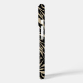 Mit Monogramm Beige Case-Mate iPhone Hülle (Rückseite / Links)