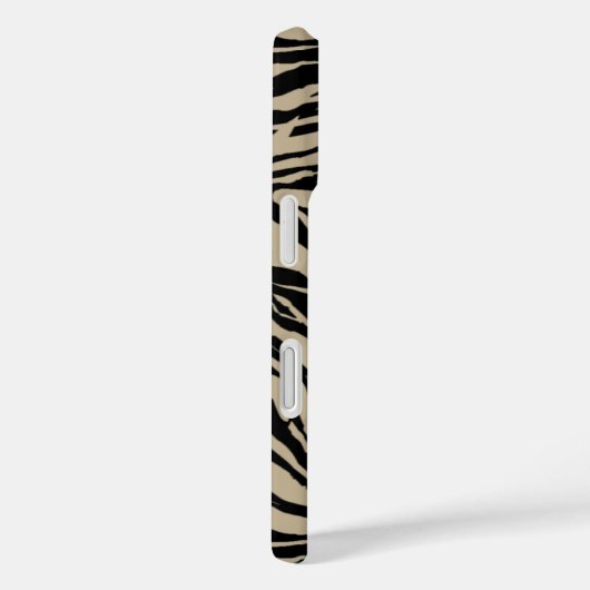 Mit Monogramm Beige Case-Mate iPhone Hülle (Rückseite / Rechts)