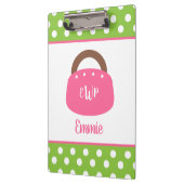 Mit Monogramm Bermuda Bag Personalisiert Clipboard Klemmbrett (Links)