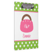 Mit Monogramm Bermuda Bag Personalisiert Clipboard Klemmbrett (Rechts)