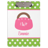 Mit Monogramm Bermuda Bag Personalisiert Clipboard Klemmbrett (Vorderseite)