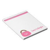 Mit Monogramm Bermuda Bag Personalisiert Notepad Notizblock (angewinkelt)