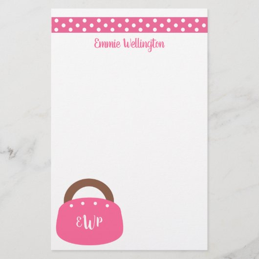 Mit Monogramm Bermuda Bag Personalisiert Stationie (Vorderseite)