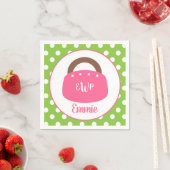 Mit Monogramm Bermuda Bag Personalisiertes Party N Serviette (Beispiel)