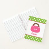Mit Monogramm Bermuda Bag SpiralNotebook Notizblock (Innenseite)
