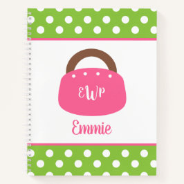 Mit Monogramm Bermuda Bag SpiralNotebook Notizblock